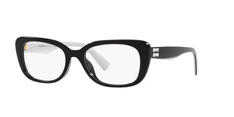 miu miu vmu 07n|Miu Miu VMU07V Rectangle Glasses .